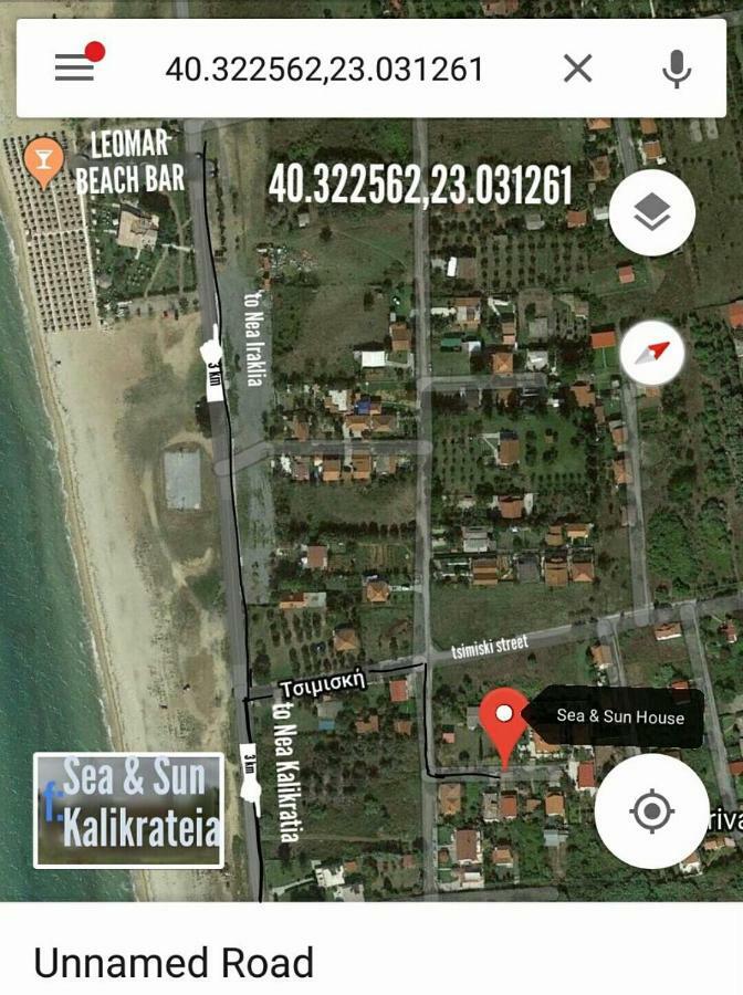 Sea & Sun House Villa Nea Kallikrateia Luaran gambar